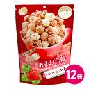 ハッピーポップコーン あまおう苺 シーソルト 12袋セット フレーバー スナック菓子 あまおう いちご イチゴ お菓子 ポップコーンセット ポップコーンフレーバ...