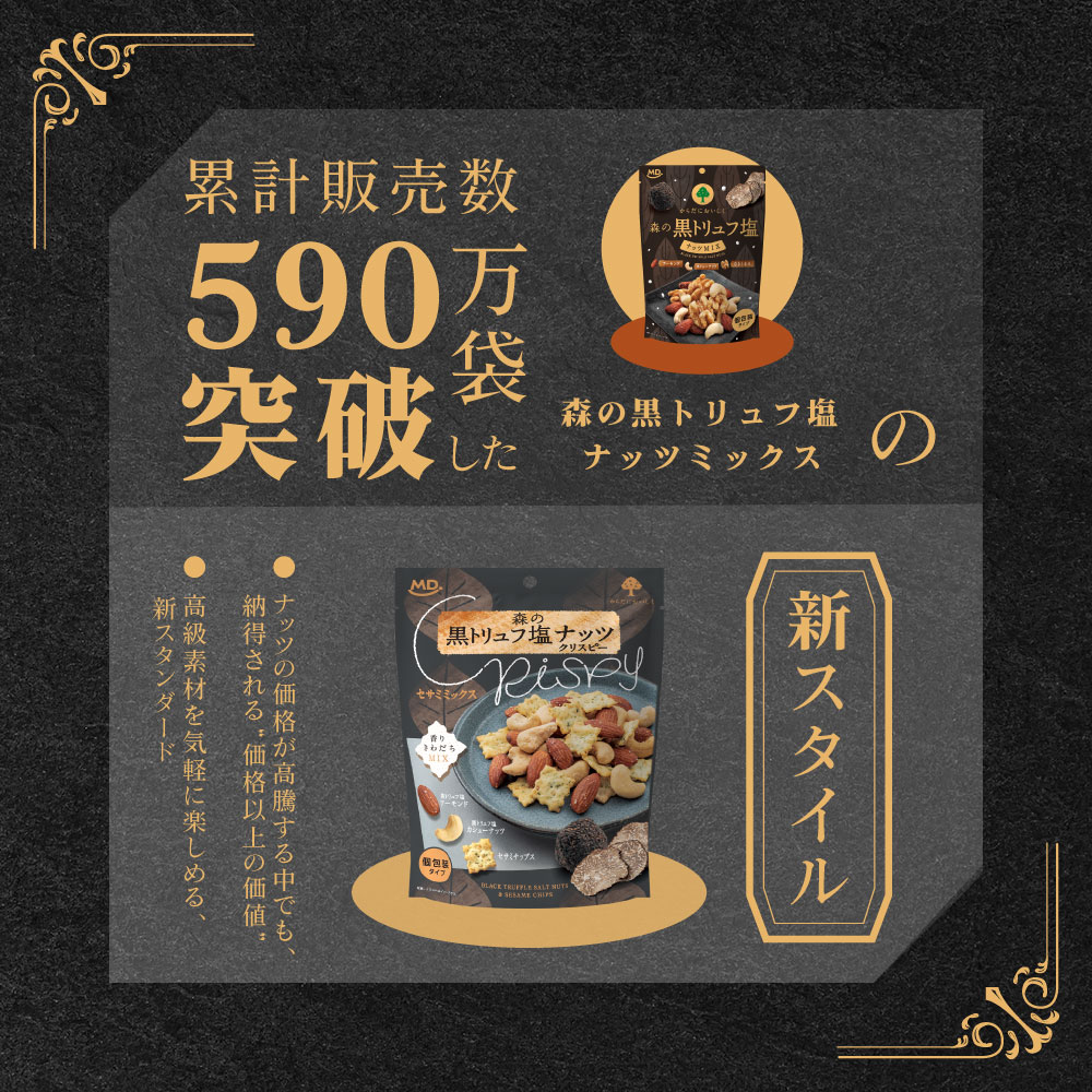 森の黒トリュフ塩 ナッツ クリスピー セサミミ...の紹介画像3