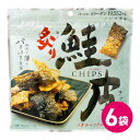 炙り鮭皮チップス 6袋セット 鮭皮チップ 海鮮 珍味 おつまみ ノンフライ たんぱく質 高たんぱく 低脂質 低カロリー コラーゲン スナック カルシウム あぶり...