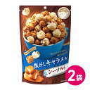 ハッピーポップコーン 焦がしキャラメル シーソルト お試し 2個セット キャラメル キャラメル味 キャラメルポップコーン フレーバー スナック菓子 お菓子 ポッ...