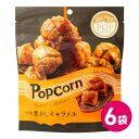 ハッピーポップコーン 焦がしキャラメル 6袋セット キャラメル お菓子 スナック ポップコーン フレーバー キャラメルポップコーン 濃厚バター キャラメル風味 ...