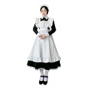 メイド服 ロング 長袖 英國風 ワンピース ハロウィン 仮装 レディース 可愛い コスプレ 蝶結ぶ パーティー イベント 演出服 ニーハイソックス付き