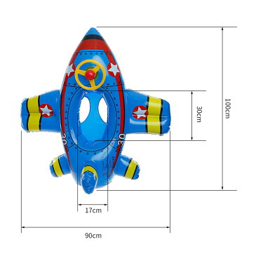 赤ちゃん 浮き輪 飛行機式 足入れ　 ベビー 水遊び プール 海用