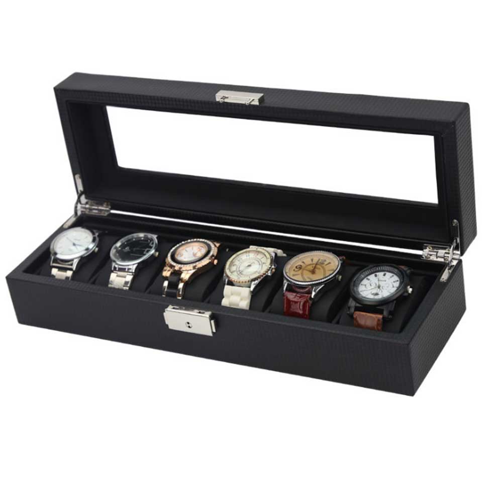 時計収納ケース　腕時計用保存箱　6本収納タイプ　腕時計 時計 ウォッチ ケース 収納 ギフト用 プレゼント用　贈答用