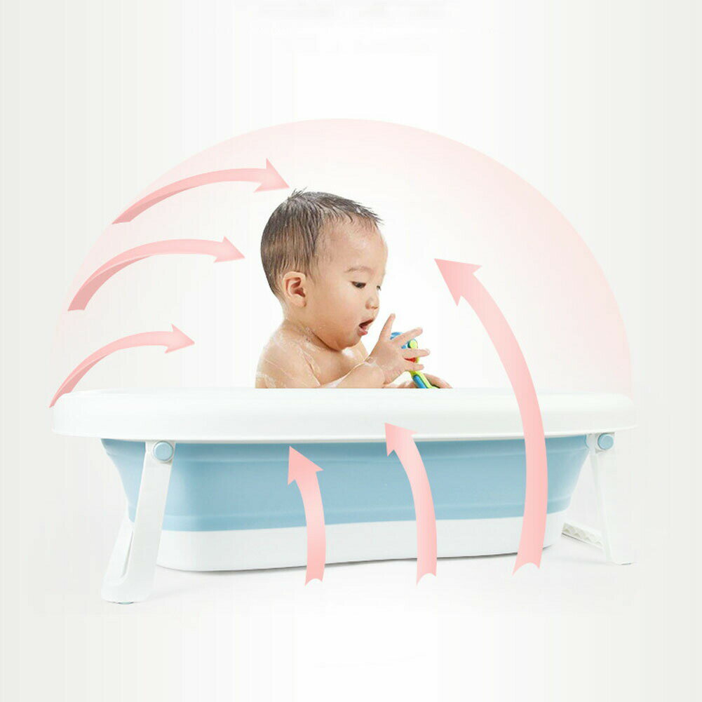 ベビーバス 折り畳み式 子供用風呂 赤ちゃん用 0～5歳 滑り止め設計 収納簡易 安全安心