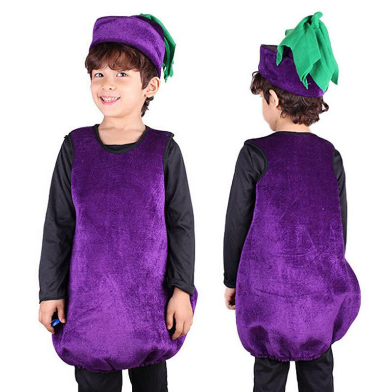 コスプレ 面白い ハロウィン 仮装 なすび ナス 子供 仮装 ハロウィン仮装 コスプレ ハロウィン　パーティー イペントのサムネイル