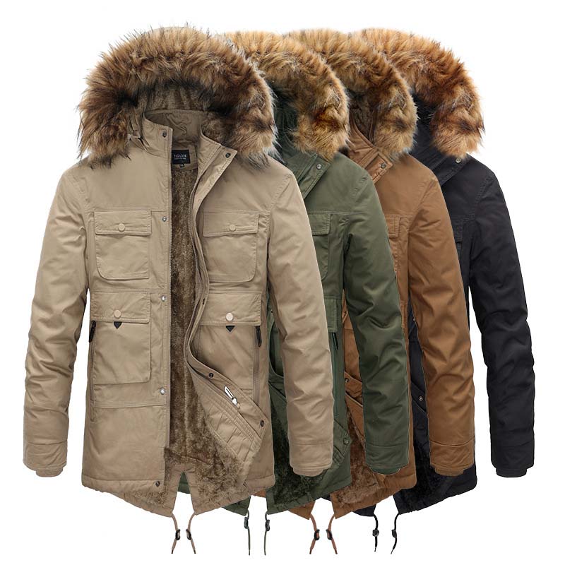 中綿ジャケット メンズ ジャケット ダウンジャケット コート アウター 無地 フード付き フード着脱可 秋冬 暖かい 大きいサイズ