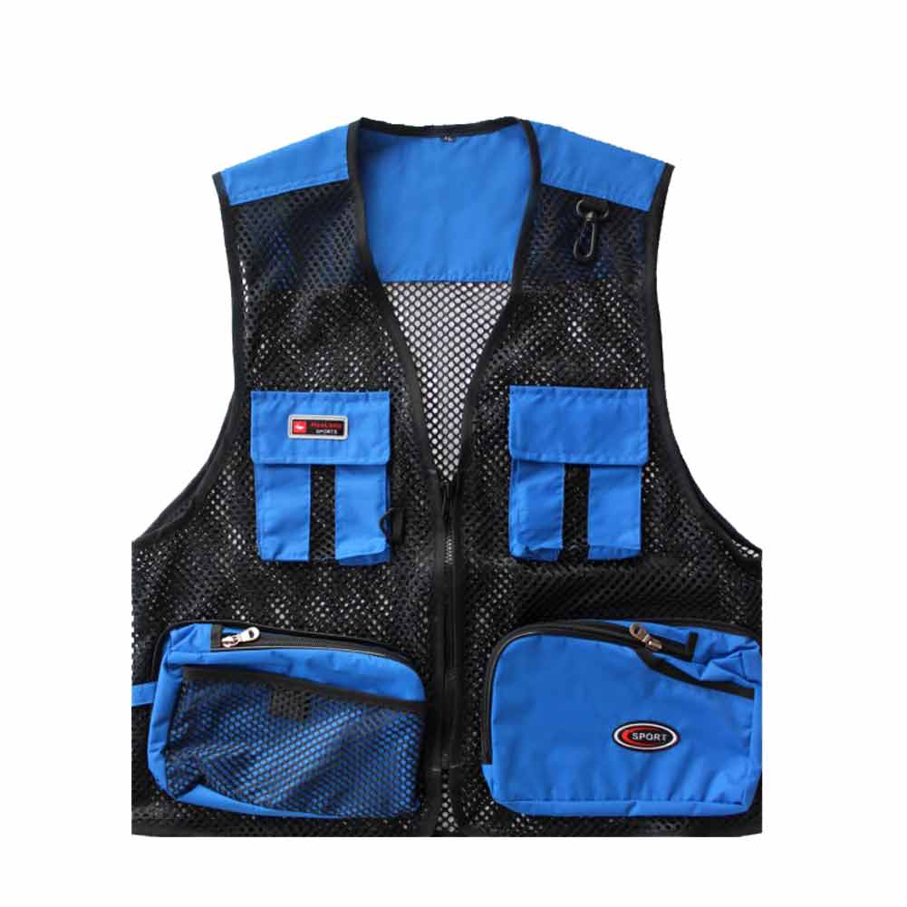カメラマンベストフィッシングベストアウトドアメッシュ多機能お釣り登山服大きいサイズミリタリー撮影用