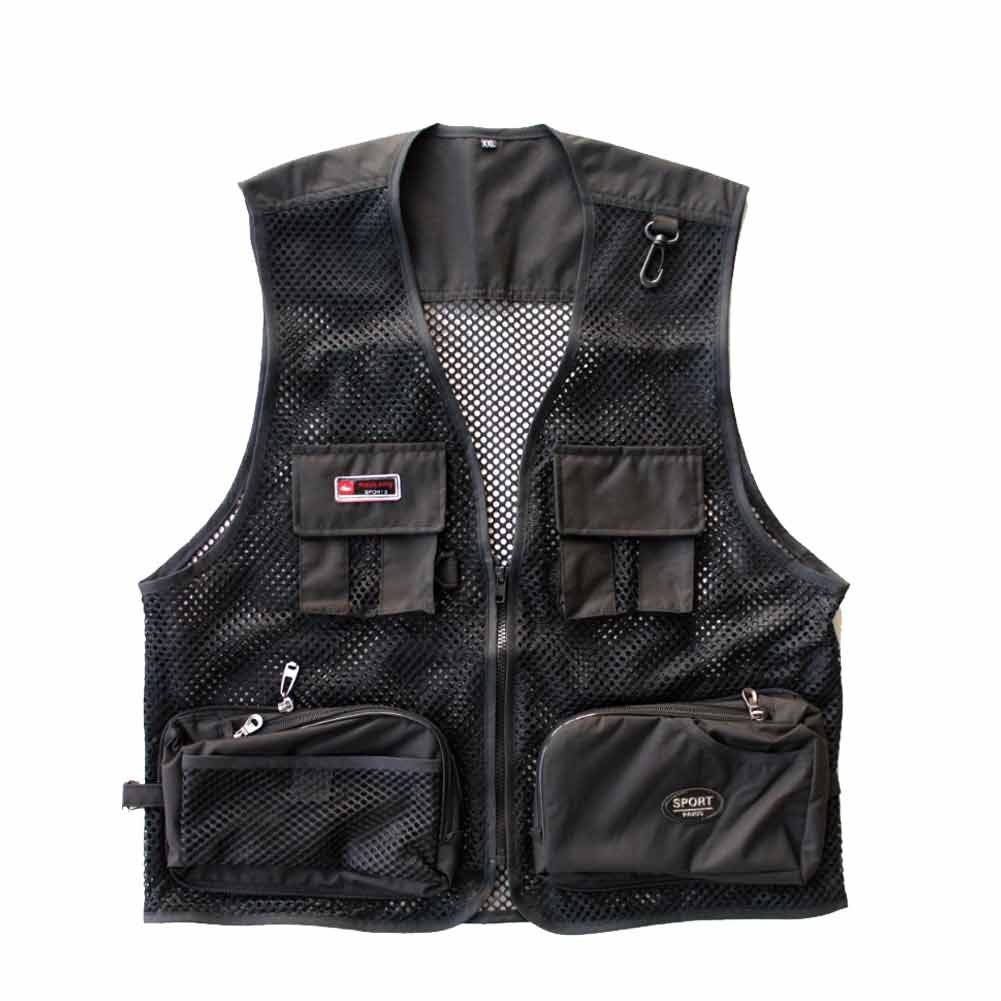 カメラマンベストフィッシングベストアウトドアメッシュ多機能お釣り登山服大きいサイズミリタリー撮影用