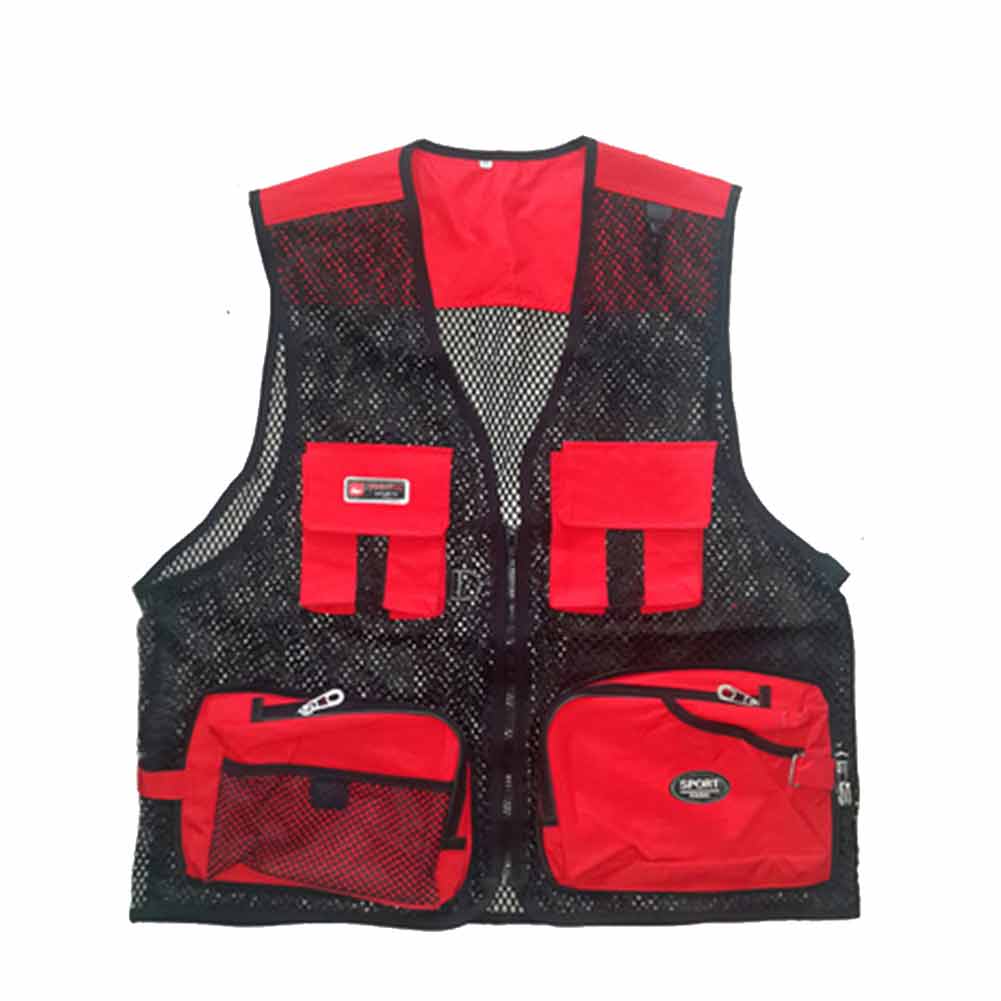 カメラマンベストフィッシングベストアウトドアメッシュ多機能お釣り登山服大きいサイズミリタリー撮影用