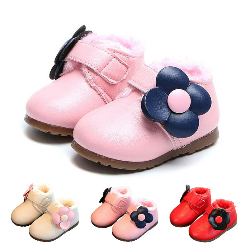 楽天MDKSTORE楽天市場店ベビーブーツ 女の子スノーブーツ 赤ちゃん靴 男の子 ファーストシューズ ソフトムートンブーツ 子供靴 出産祝い 歩行サポート 秋冬