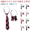 制服リボン 制服 リボン りぼん 制服りぼん スクールリボン 制服ネクタイ 2点セット 女子 高校生 簡単 学生服 卒業式 入学式 発表会 学園祭 コスプレ チ...