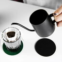 コーヒーポット コンパクト ハンドパンチポット ブラックポット かわいい