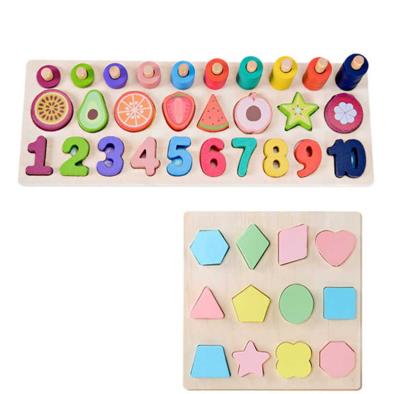 おもちゃ　玩具　パズル　積み木　知育玩具 　数字 ゲーム 型はめ　知育おもちゃ 学習玩具 ブロックおもちゃ　 男の子 女の子 誕生日のプレゼントのサムネイル