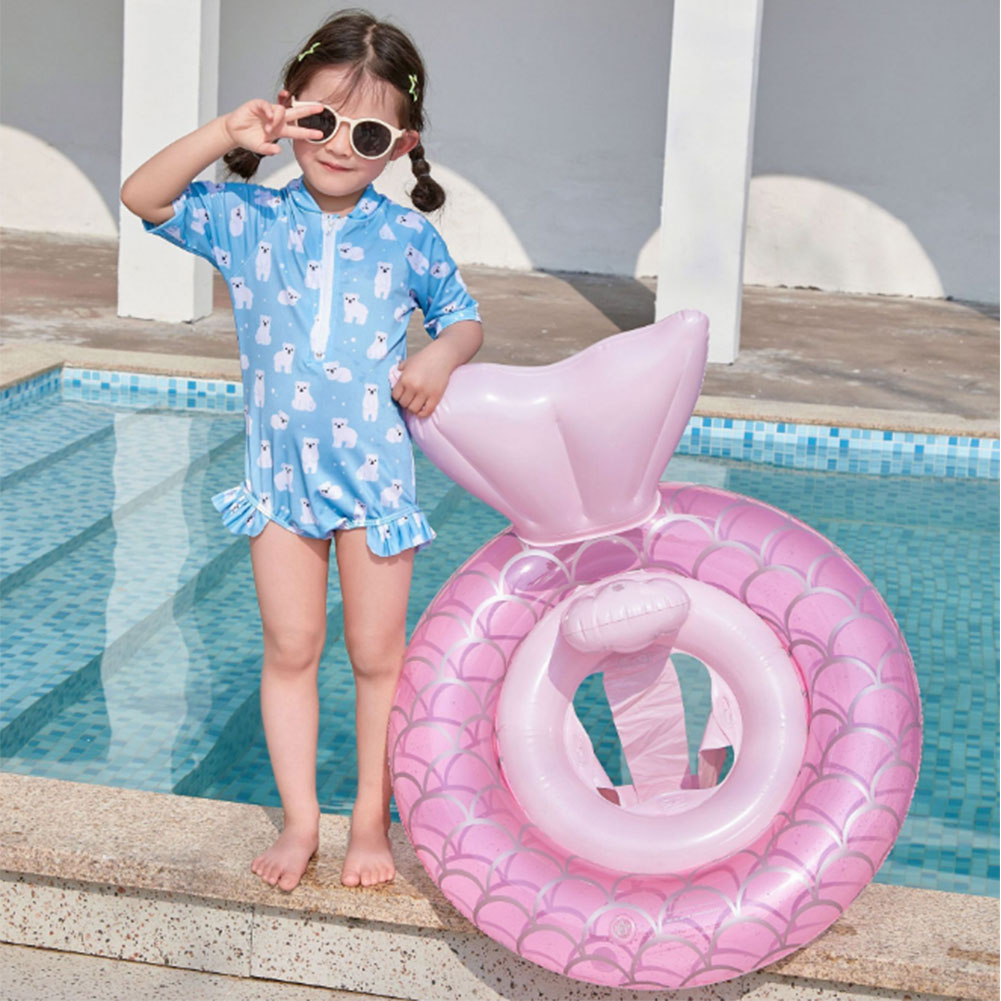 赤ちゃん 浮き輪 うきわ 女の子 プール 水遊び 海水浴 水泳 子供用 強い浮力 大活躍 おもちゃ 夏休み 暑さ対策 マーメイド
