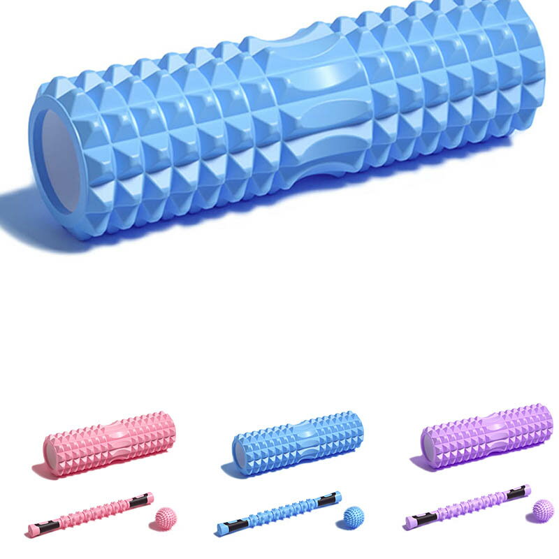 フォームローラー ストレッチローラー 3点セット 筋膜リリース トレーニング 解消グッズ 首こり 肩凝り 肩もみ ストレス解消 筋膜ローラー ローラーヨガポール...