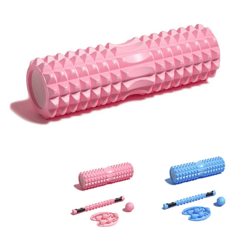 フォームローラー ストレッチローラー 4点セット 筋膜リリース トレーニング 解消グッズ 首こり 肩凝り 肩もみ ストレス解消 筋膜ローラー ローラーヨガポール...
