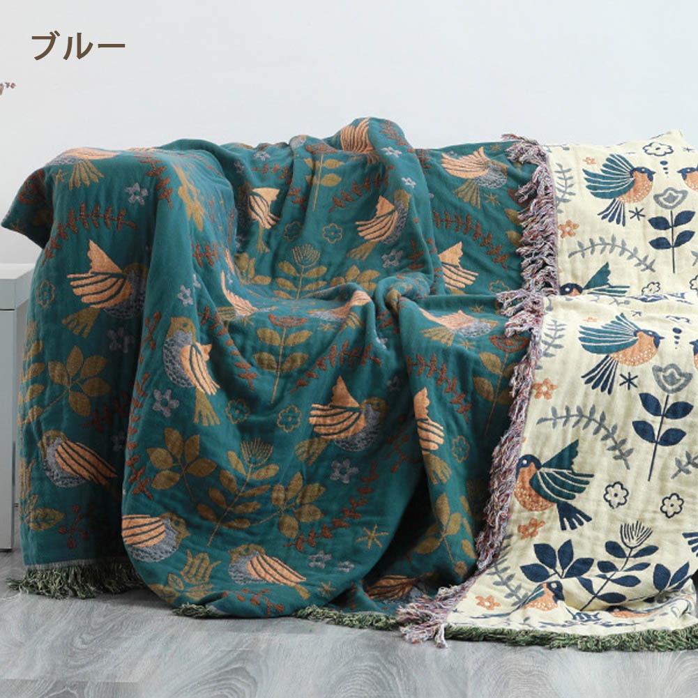 マルチカバー ソファーカバー ガーゼ 長方形 ベッドカバー 毛布 替えカバー 四季適用 両面使える 汚れ防止 キズ防止 柔らかい 滑り止め ズレにくい
