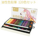 油性色鉛筆 120色セット 鉛筆 筆記具 文房具 文具 ぬり絵 子供/大人の塗り絵用、文具、お絵描き、ギフト プレゼント 贈り物 子供