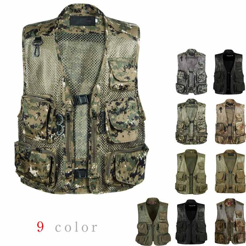 カメラマンベスト フィッシングベスト アウトドア メッシュ 多機能 お釣り 登山服 大きいサイズ ミリタリー 撮影用