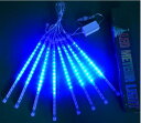 イルミネーションライト つらら LEDイルミネーションライト 30cm 10本/50cm 10本 流れる 流星 つらら スノードロップライト ストリングライト クリスマス飾り 防水 屋外対応 ツリー用 シャンパンゴールド、ホワイト、ブルー、グリーン、マルチカラー、レッド