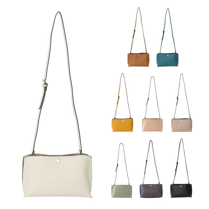 楽天MDKSTORE楽天市場店ショルダーバッグ レザー レディース ミニポシェット 肩掛けカバン 斜めがけ サブバッグ 収納多数 お財布 コンパクト ポシェット ポーチ ァスナーポケット バッグインバッグ プレゼント 大人カジュアル ギフト