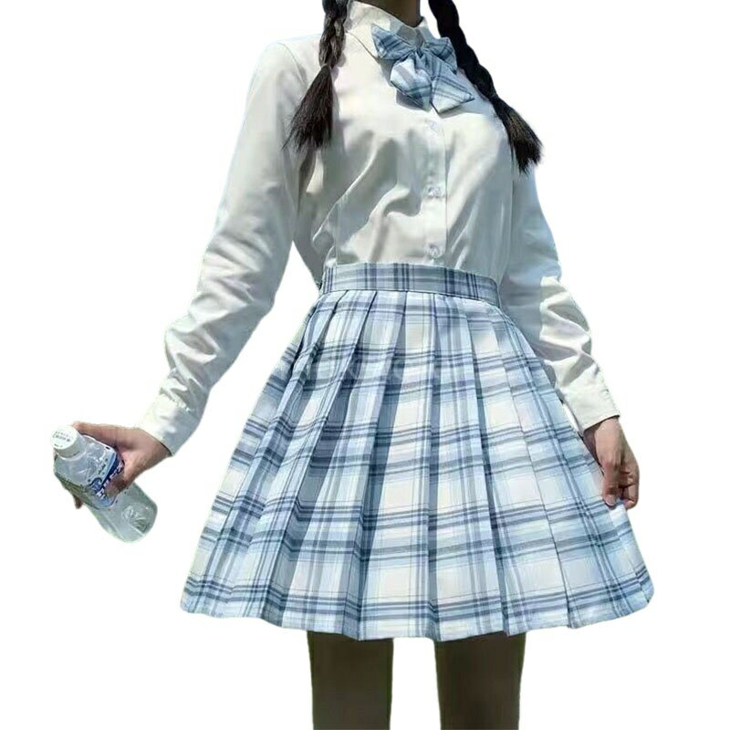 制服 スカート 女子高生 プリーツスカート 3点セット 蝶ネクタイ コスプレ JK 女子高生 制服セット チ..
