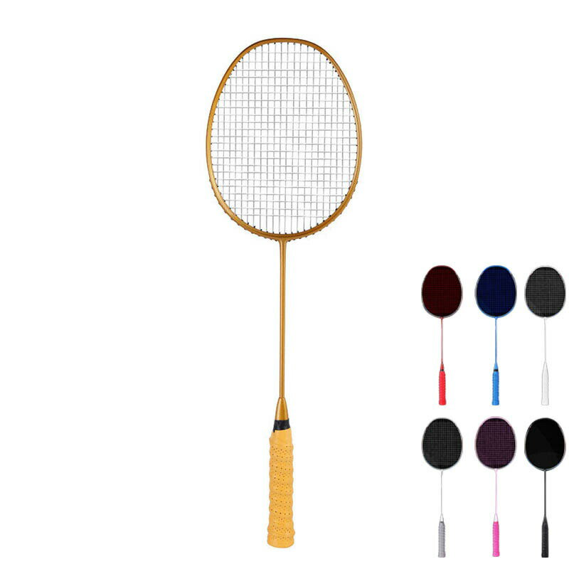 バドミントン ラケット 2本組 初心者 練習用 トレーニング ガット張り上げ済み 5U 2本セット badminton racket