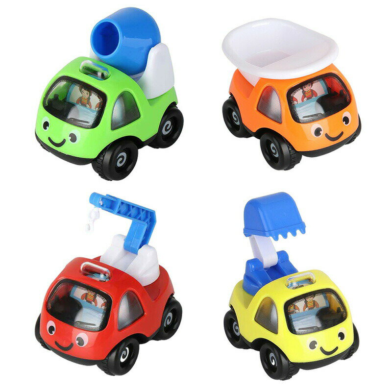 ミニカーセット 4個 車セット 車おもちゃ 建設車両 働く車 モデルカー 子供 車 おもちゃ ミニ車セット はたらく車 工事カー 作業車両 子供おもちゃ 室内遊...