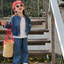 キッズ ジャケット デニムパンツ 2点セット 子供服 女の子 ジーンズ コート セットアップ 子供 デニムコート パンツ 上下セット ガールズ キッズ衣装 ジュ...