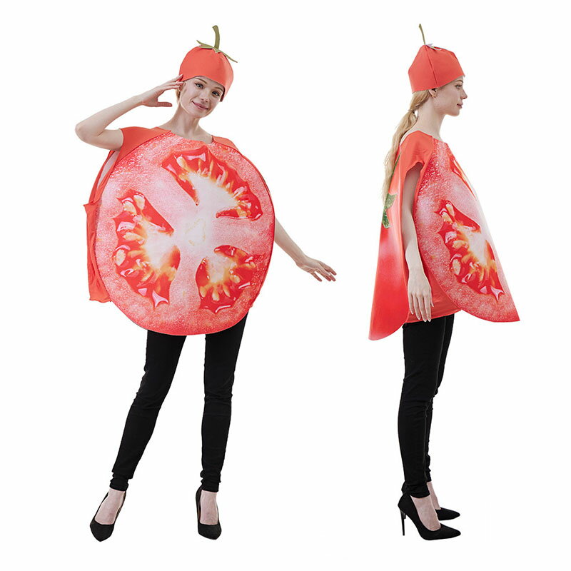 トマト 着ぐるみ 大人用 コスプレ衣装 野菜 面白い ハロウィン コスプレ コスチューム パーティー イベ..