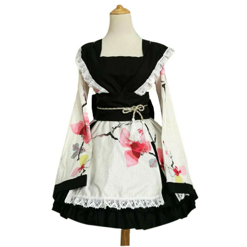 コスプレ 女の子 ロリータ系 ワンピース ゴスロリ ゴシック 和ゴス ロリータ浴衣セット コスプレ服 パーティー 発表会 イベント用 クリスマスプレゼン...