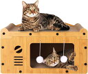 猫 爪研ぎ 段ボール 猫爪とぎベッド ソファ型 猫 おもちゃ カラフルな回転ボール 高密度 耐久 とぎカスがでない 遊びながらつめとぎ 簡単組み立て 留守番/運...