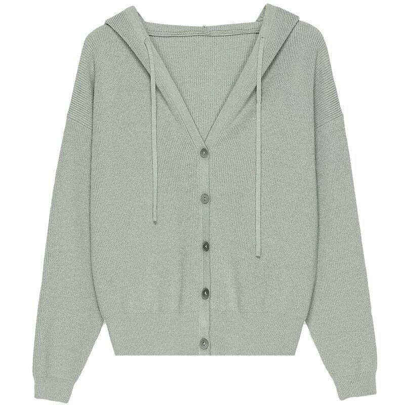 スイーヤ カーディガン レディース セーター ニット フード付き Vネック 柔らか 暖かい 着痩せ 長袖 シンプル 可愛い カジュアル スポーツ 通勤 カットソー トップス 春 秋 冬