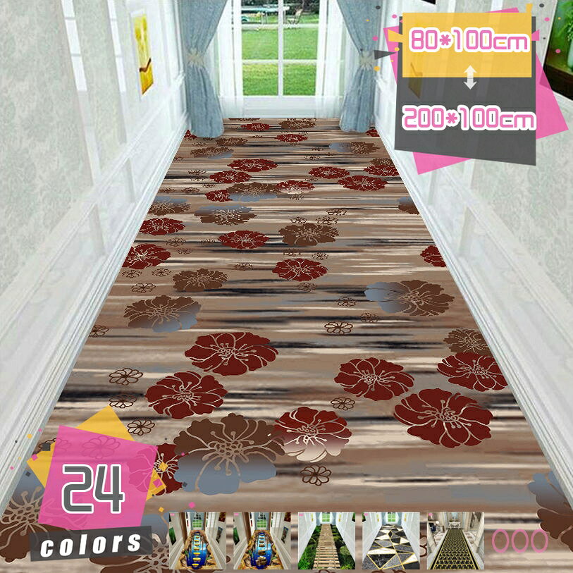 500円OFFクーポン 洗える オールシーズン 廊下マット 幾何柄 3D効果 耐摩耗性 防音 柔らかい 耐久性 ふわふわ キッチン 居間 素足が喜ぶ 滑り止め付 北欧 廊下用カーペット 掃除易い 低反発 ラグマットカーペット 階段マット mdnat