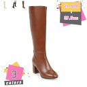 1000円OFFクーポン ロングブーツ ブーツ ロング レディース スクエアトゥ 美脚 ヒール 大きいサイズ 小さいサイズ 歩きやすい 美脚 ブーツ 合皮 通学...