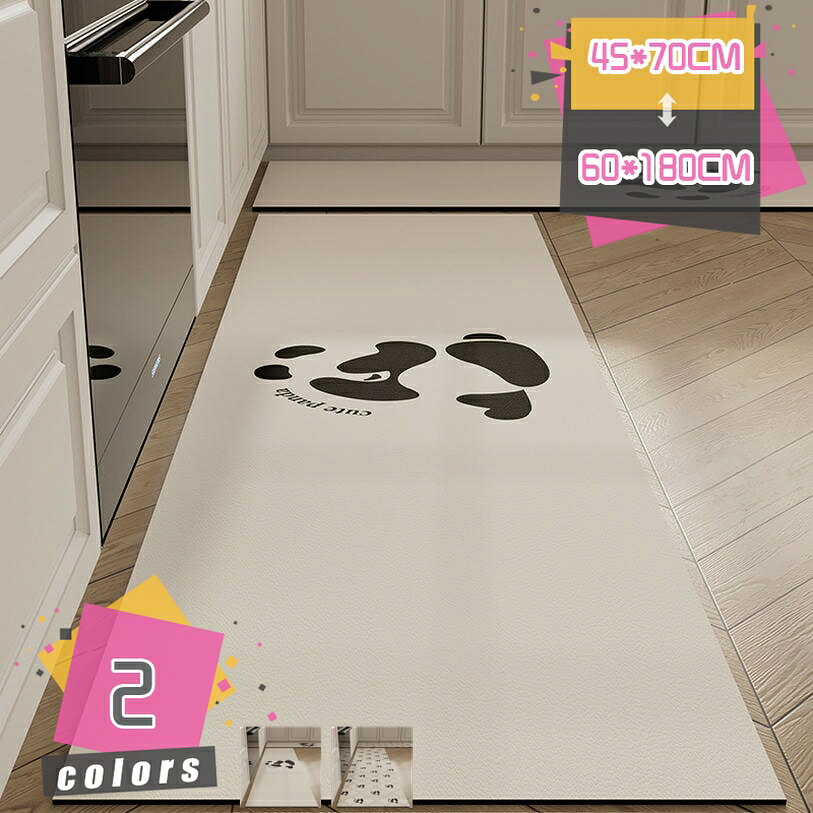 Kitchen Mats - 大きいキッチンマット ラグ 洗える ラグマット 北欧 絨毯 じゅうたん ホットカーペット対応 キッチンマット 花柄 台所マット 拭ける PVC 床保護マット フロアマット 大判 台所用マット 防水 滑り止め 快適 ホーム オフィス プレゼント mdnat