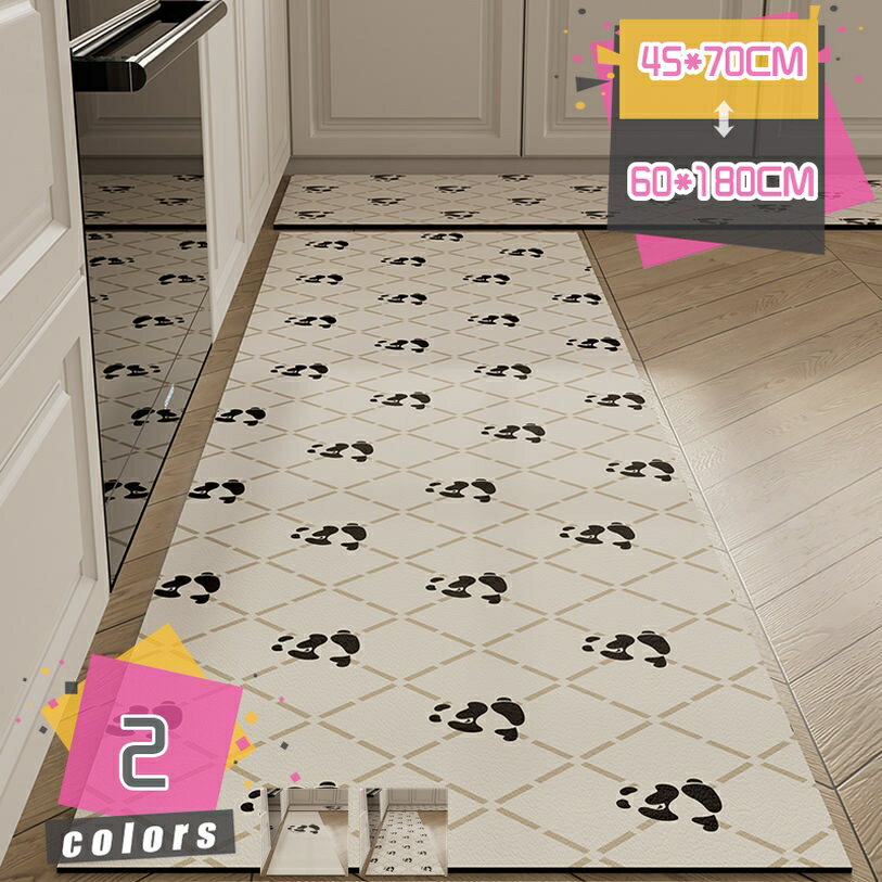 1000円OFFクーポン 洗いやすい キッチンマット 塩化ビニール製 キッチンラグ 台所マット ロング おしゃれ 拭ける 防水 ズレにくい 床保護 お手入れ簡単 北欧 玄関マット 幾何学 室内 ウォッシャブル pvc 撥水 掃除簡単 インテリア フロアマット 雑貨 mdnat