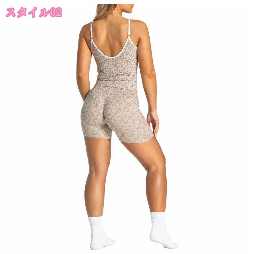 500円OFFクーポン ヨガウェア 上下セット 体型カバー キャミソール ショートパンツ...