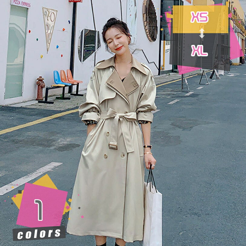 トレンチコート レディース スリム ロングコート 薄手 カジュアル スプリングコート シンプル おしゃれ BF風 チェスターコート ロング丈 ビジネスコート アウター 着痩せ 春秋 通学通勤 フォーマル オフィス mdnat