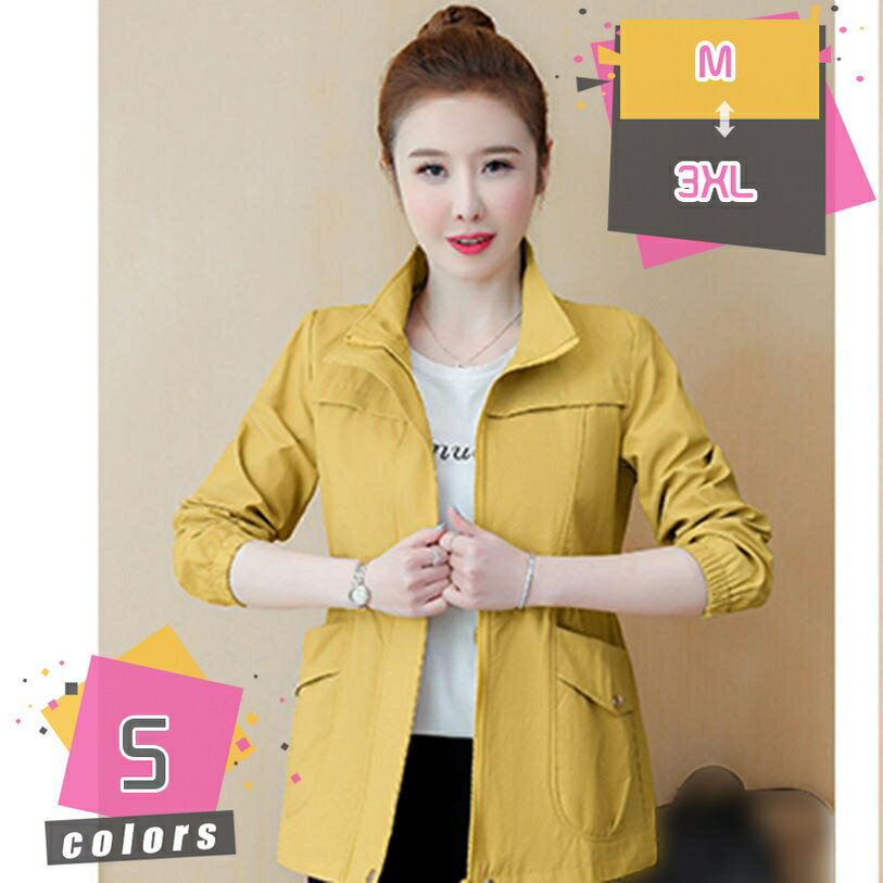 ショート トレンチコート レディース 長袖 無地 コート アウター 大きいサイズ カジュアル 春 秋 スプリングコート 薄手 スリム 20代 30代 40代 通勤 オフィス OL 細見え ファション アウターコート ジャケット mdnat
