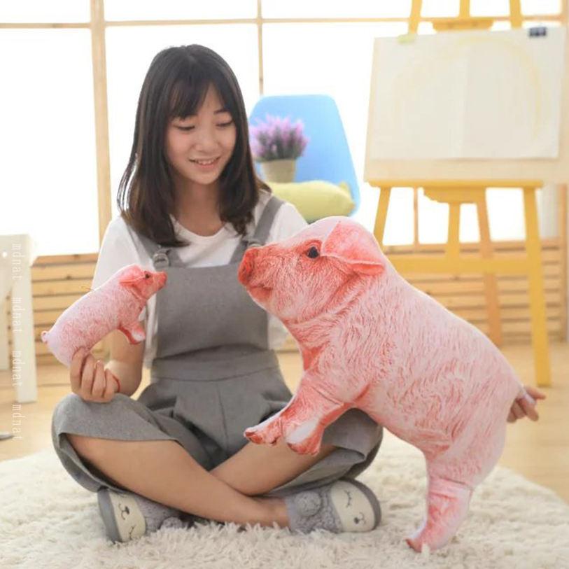 豚だきまくら リアル 動物 だきまくら 添い寝 枕 クッション かわいい 動物玩具 抱...