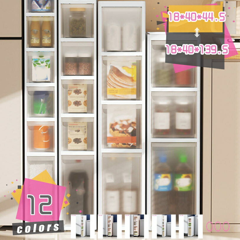 隙間収納 すき間収納 引き出し リセミドルストッカー リセ ミドルストッカー 新生活 洗面所 キッチン ..