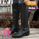 1000円OFFクーポン ロングブーツ ブーツ レディース ロング エンジニアブーツ ジョッキーブーツ ロングブーツ 大きいサイズ 22.5-26.5cm サイ...