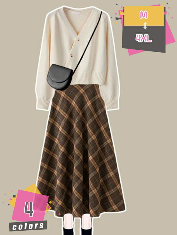 2000円OFFクーポン 長袖スカート セットアップ レディース 2点セット 20代 30代 40代 秋冬 ニット タイト セーター Vネック プルオーバー 膝丈 無地 きれいめ 長袖セーター 通勤 フォーマル エレガント お出かけ 着痩せ オシャレ mdnat