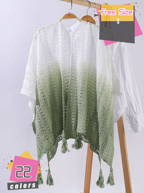 777円OFFクーポン ストール レディース ポンチョ マント 大判 裾フリンジ付き 防寒 保温 暖かい 柔らか..