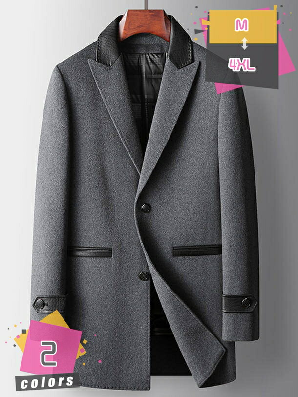 2000円OFFクーポン ロングコート メンズ ビジネス ウールコート 秋服 冬服 コート ジャケット チェスターコート 大きいサイズ ゆったり かっこいい 無地 暖かい 防寒 ロング丈 シンプル オシャレ 紳士服 冬コート 厚手 秋冬 アウター mdnat