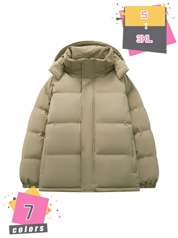 ダウンジャケット メンズ 冬 アウター ジャンパー 大きいサイズ S-4XL 中綿ジャケット 厚手 ゆったり おしゃれ かっこいい フード付き 綿入りコート ハイネック ジップアップ トップス 20代 30代 あったか スポーツ mdnat