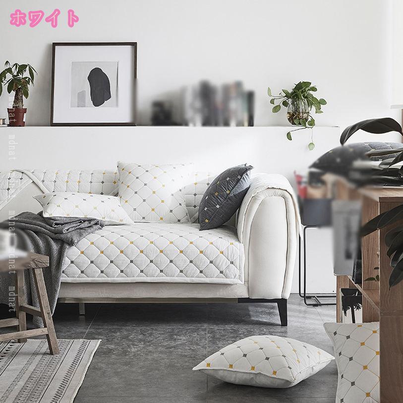 300円OFFクーポン シートクッション ロング クッション 3人掛け 冬用 ソファシート ソファ クッションマット ソファーパッド 北欧 マルチカバー ごろ寝クッション 御洒落 あったかソファカバー おしゃれ ソファー用 折畳み クッション 単品販売 mdnat [3]