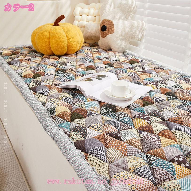 ごろ寝マット 長座布団 ソファパッド フロアクッション 高反発 寝椅子用 お昼寝 ロング チェア座布団 おしゃれ 北欧 シンプル ごろ寝用 滑り止め加工 オールシーズン 快適 2人掛け用 3人掛け用 シートクッション mdnat [3]